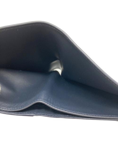 LOEWE（ロエベ）LOEWE (ロエベ) パズル バイフォールド ウォレット ネイビー×グリーン×ベージュの古着・服飾アイテム