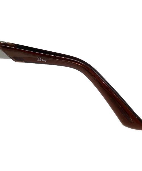 Christian Dior（クリスチャン ディオール）Christian Dior (クリスチャン ディオール) サイドDロゴ ブラウングラデーション サングラス グレー サイズ:67□14-115の古着・服飾アイテム