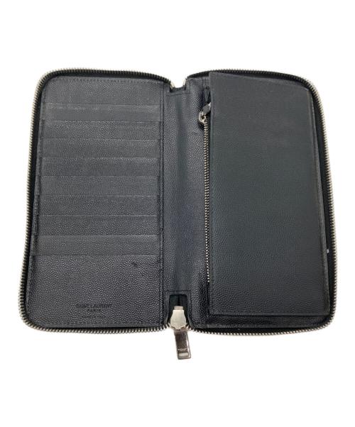 Saint Laurent Paris（サンローランパリ）Saint Laurent Paris (サンローランパリ) 長財布 ブラックの古着・服飾アイテム