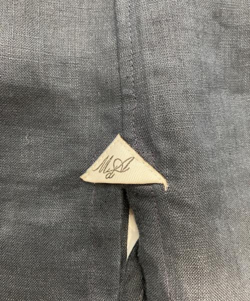 Massimo d'Augusto（マッシモダウグスト）Massimo d'Augusto (マッシモダウグスト) リネン カプリシャツ ネイビー サイズ:Lの古着・服飾アイテム