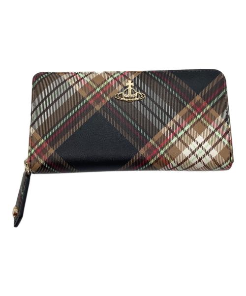 Vivienne Westwood（ヴィヴィアンウエストウッド）Vivienne Westwood (ヴィヴィアンウエストウッド) ラウンドファスナー長財布 ブラウンの古着・服飾アイテム