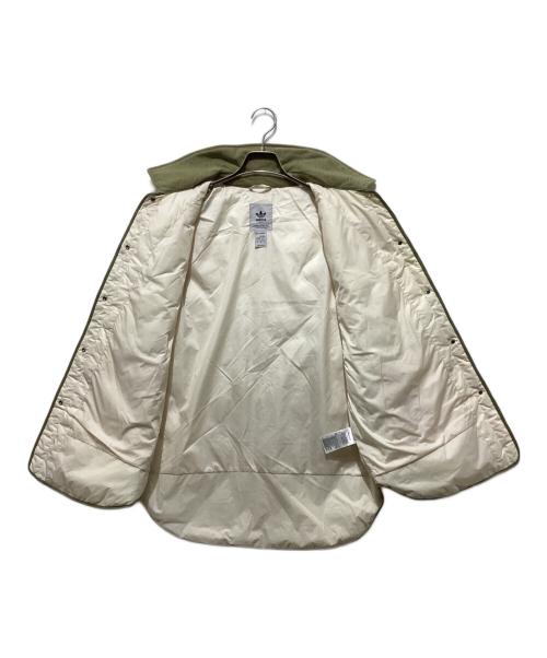 adidas Originals（アディダスオリジナル）adidas originals (アディダスオリジナル) ライトウェイト ダウンジャケット アイボリー サイズ:XLの古着・服飾アイテム