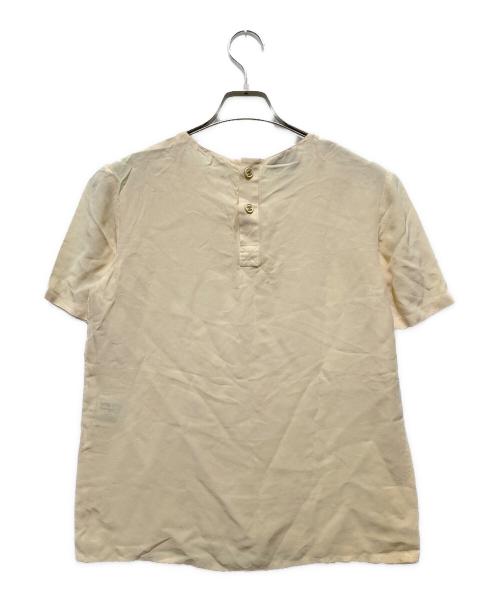 CHANEL（シャネル）CHANEL (シャネル) 半袖シルクブラウス ベージュ サイズ:---の古着・服飾アイテム