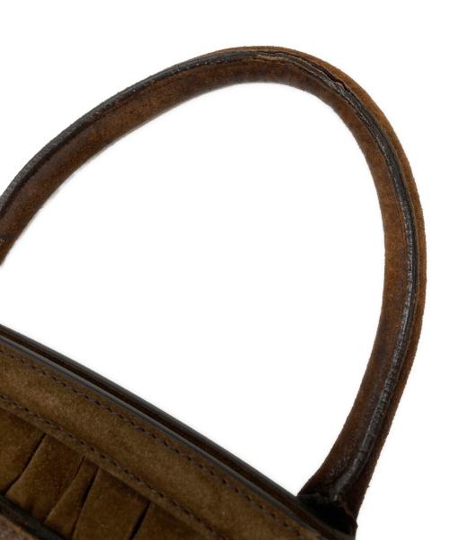 MIU MIU（ミュウミュウ）MIU MIU (ミュウミュウ) スウェードトートバッグ ブラウン サイズ:実寸サイズをご参照ください。の古着・服飾アイテム