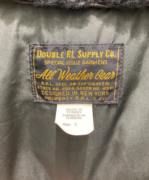 RRL（ダブルアールエル）RRL (ダブルアールエル) シアリングレザーヨークジャケット カーキ サイズ:Mの古着・服飾アイテム