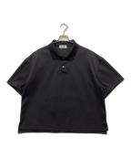 CARORIEカロリイ）の古着「HEAVY PONTE POLO ヘビー ポンチ ョポロシャツ」｜ブラック