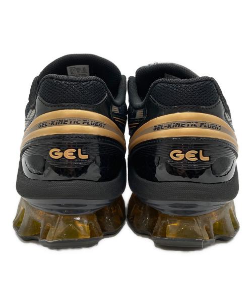 asics（アシックス）asics (アシックス) GEL-KINETIC FLUENT ブラック×ゴールド サイズ:27.5の古着・服飾アイテム