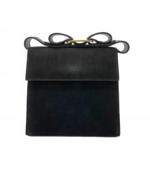 Salvatore Ferragamo（サルヴァトーレ フェラガモ）の古着「ヴァラリボンハンドバッグ」｜ブラック