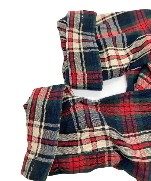 POLO RALPH LAUREN（ポロ・ラルフローレン）POLO RALPH LAUREN (ポロ・ラルフローレン) SKI CAMP オープンカラー L/S シャツ ネイビー×レッド サイズ:Lの古着・服飾アイテム