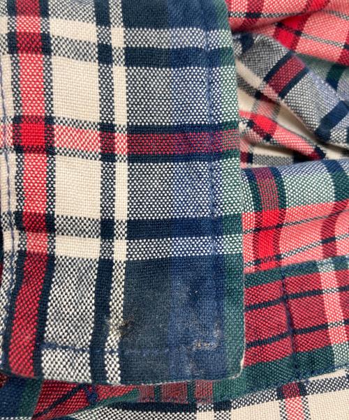 POLO RALPH LAUREN（ポロ・ラルフローレン）POLO RALPH LAUREN (ポロ・ラルフローレン) SKI CAMP オープンカラー L/S シャツ ネイビー×レッド サイズ:Lの古着・服飾アイテム