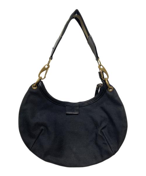GUCCI（グッチ）GUCCI (グッチ) ハーフムーンショルダーバッグ ブラックの古着・服飾アイテム