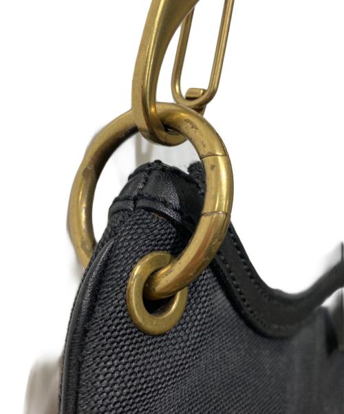 GUCCI（グッチ）GUCCI (グッチ) ハーフムーンショルダーバッグ ブラックの古着・服飾アイテム