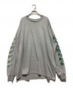 SUPREMEシュプリーム）の古着「24AW Strawberries L/S Tee ストロベリー ロングスリーブTシャツ」｜グレー
