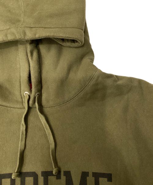 SUPREME（シュプリーム）SUPREME (シュプリーム) 23AW Varsity Hooded Sweatshirt バーシティロゴ スウェットプルオーバーパーカー カーキ サイズ:XXLの古着・服飾アイテム
