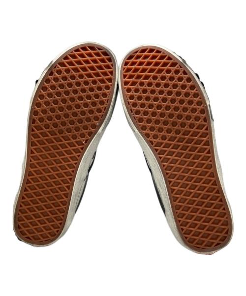 VANS（ヴァンズ）VANS (バンズ) LUX DUCT BLACK CHECKERBOA 加工スリッポン ホワイト×ブラック サイズ:27.0の古着・服飾アイテム