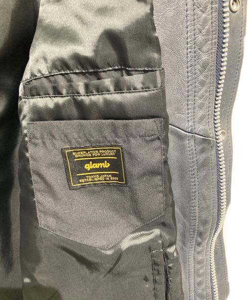 glamb（グラム）glamb (グラム) Rosso riders レザーライダースジャケット グレー サイズ:2の古着・服飾アイテム