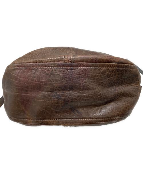 MIU MIU（ミュウミュウ）MIU MIU (ミュウミュウ) オールド レザー ワンショルダー バッグ ブラウンの古着・服飾アイテム