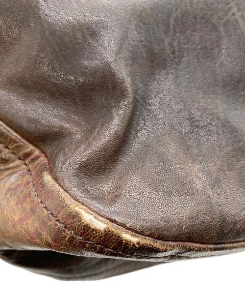 MIU MIU（ミュウミュウ）MIU MIU (ミュウミュウ) オールド レザー ワンショルダー バッグ ブラウンの古着・服飾アイテム
