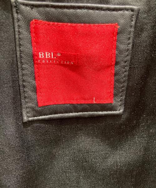 BBL COLLECTION（ビービーエルコレクション）BBL COLLECTION (ビービーエルコレクション) 異素材切替スタンドカラーコート ブラック サイズ:Lの古着・服飾アイテム