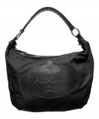 PRADAプラダ）の古着「ステート ナイロンワンショルダー ホーボー バッグ」｜ブラック