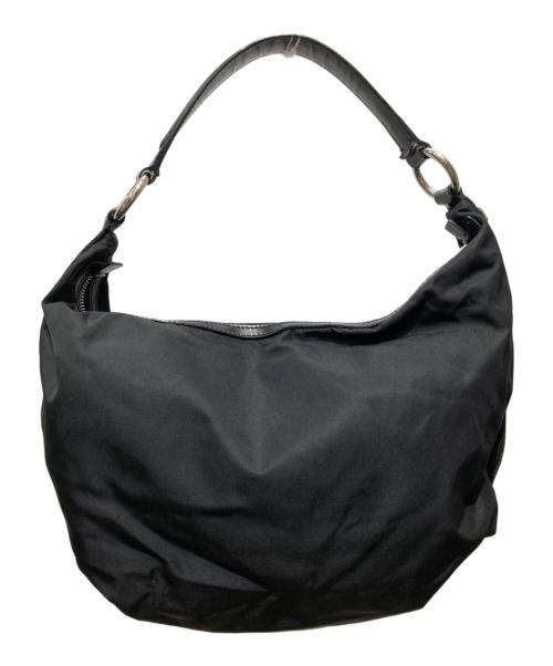 PRADA（プラダ）PRADA (プラダ) ステート ナイロンワンショルダー ホーボー バッグ ブラックの古着・服飾アイテム