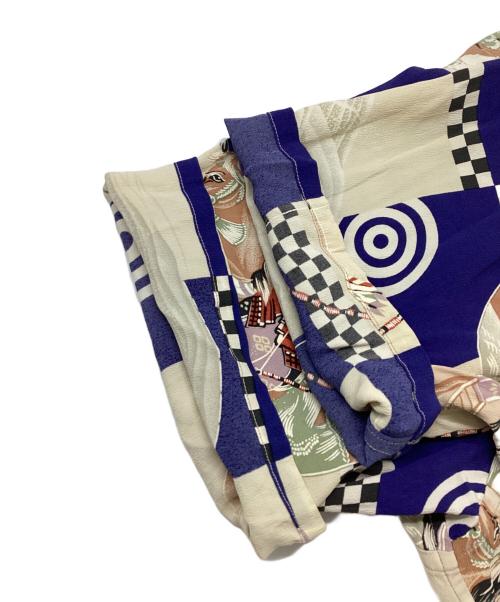 Sun Surf SPECIAL EDITION（サンサーフ・スペシャルエディション）Sun Surf SPECIAL EDITION (サンサーフ・スペシャルエディション) MUSASHI-YA (ムサシヤ) オープンカラーシャツ ホワイト×ネイビー サイズ:Lの古着・服飾アイテム