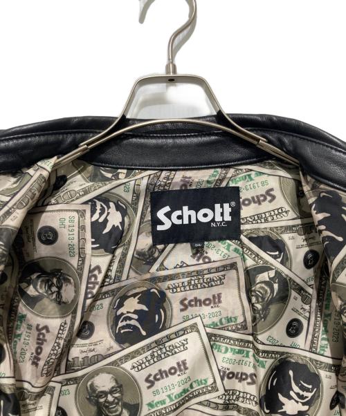 Schott（ショット）Schott (ショット) ラムレザーウエスタンシャツ ブラック サイズ:XXLの古着・服飾アイテム