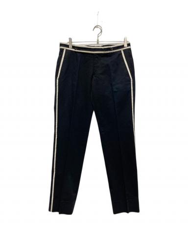 中古・古着通販】GUCCI (グッチ) パイピングスラックスパンツ ブラック