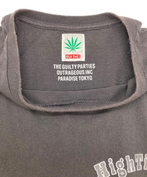 HIGH TIMES（ハイ タイムズ）HIGH TIMES (ハイ タイムズ) WACKO MARIA (ワコマリア) HIGH TIMES T-SHIRT プリントTシャツ ブラック サイズ:XLの古着・服飾アイテム