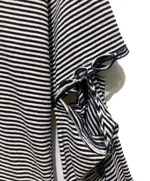 FACCIES（ファッチーズ）FACCIES (ファッチーズ) COTTON BORDER LS ボーダー長袖カットソー ブラック×ホワイト サイズ:2の古着・服飾アイテム