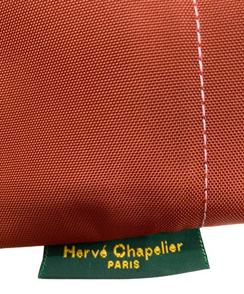 Herve Chapelier（エルベシャプリエ）Herve Chapelier (エルベシャプリエ) ナイロン舟型ミディアムサイズショルダーバッグ ブラウンの古着・服飾アイテム