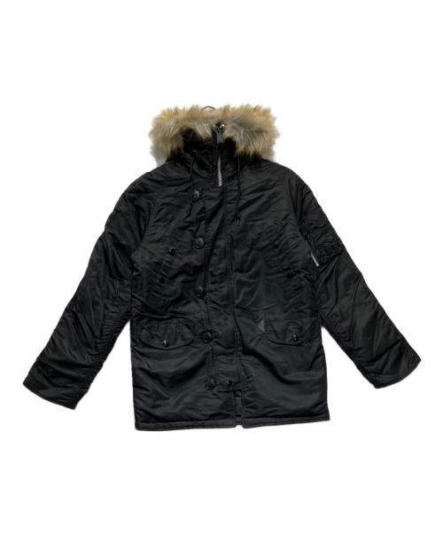 ALPHA（アルファ）ALPHA (アルファ) N-3B フライトジャケット ブラック サイズ:Sの古着・服飾アイテム