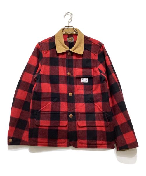 FUCT SSDD（ファクト）FUCT SSDD (ファクト) RED LOGER JACKET ブラック×レッド サイズ:Lの古着・服飾アイテム