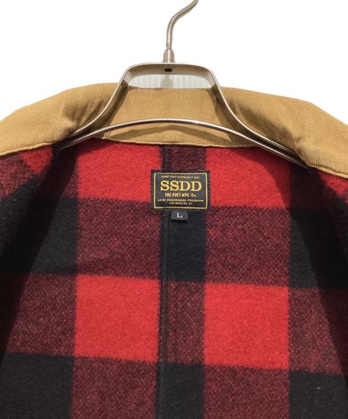 FUCT SSDD（ファクト）FUCT SSDD (ファクト) RED LOGER JACKET ブラック×レッド サイズ:Lの古着・服飾アイテム