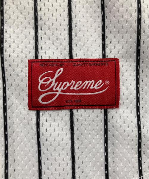 SUPREME（シュプリーム）SUPREME (シュプリーム) HOMERUN (ホームラン) 25SS Baseball Jersey ベースボールジャージ SUPREME HOMERUN ホワイト×ブラック サイズ:XLの古着・服飾アイテム