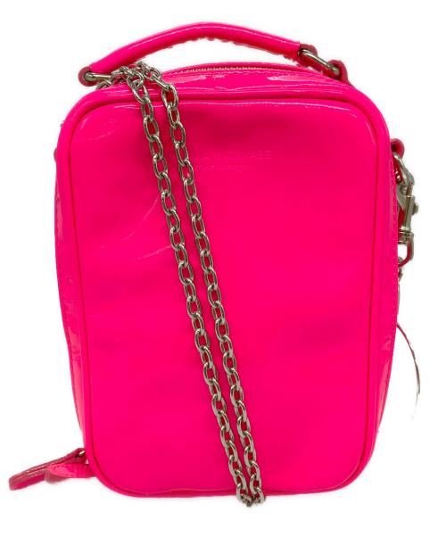 JUNYA WATANABE COMME des GARCONS（ジュンヤワタナベ コムデギャルソン）JUNYA WATANABE COMME des GARCONS (ジュンヤワタナベ コムデギャルソン) チェーンショルダーバッグ ピンクの古着・服飾アイテム