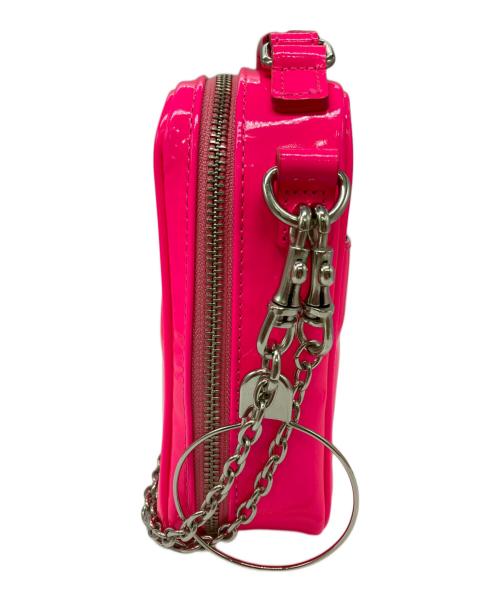 JUNYA WATANABE COMME des GARCONS（ジュンヤワタナベ コムデギャルソン）JUNYA WATANABE COMME des GARCONS (ジュンヤワタナベ コムデギャルソン) チェーンショルダーバッグ ピンクの古着・服飾アイテム
