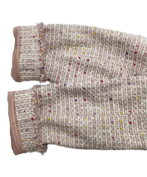 Kate Spade（ケイトスペード）Kate Spade (ケイトスペード) ツイードコート ピンクの古着・服飾アイテム