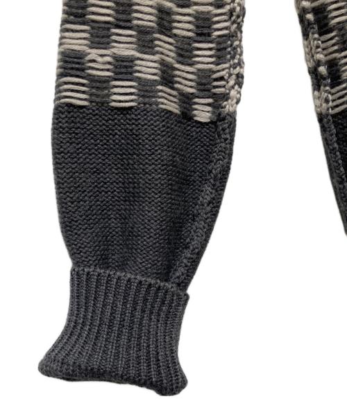 Maison Margiela（メゾンマルジェラ）Maison Margiela (メゾンマルジェラ) 比翼ニットラインカーディガン グレー サイズ:Mの古着・服飾アイテム