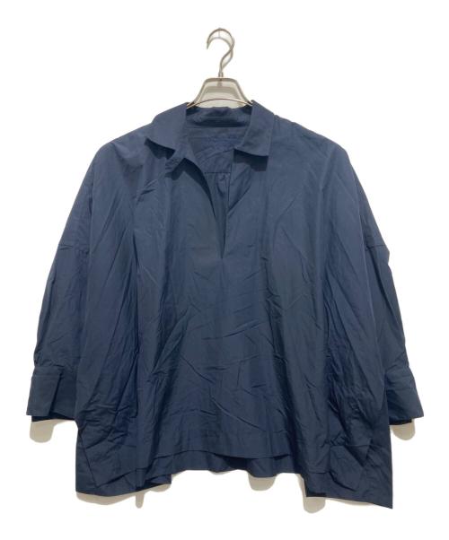 BOURRIENNE（ブリエンヌ）BOURRIENNE (ブリエンヌ) YLEVE (イレーヴ) 長袖ブラウス ネイビー サイズ:Ｓの古着・服飾アイテム