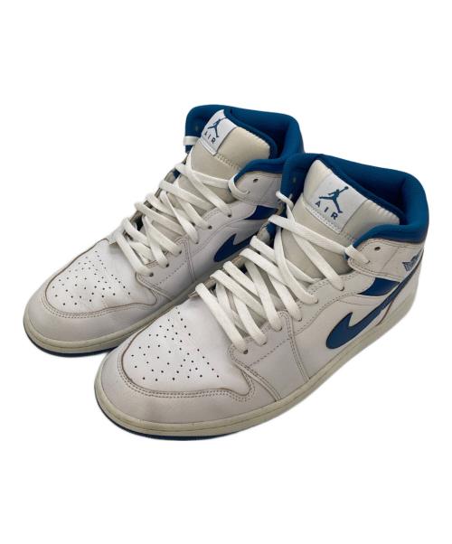 NIKE（ナイキ）NIKE (ナイキ) Air Jordan 1 Mid SE / エア ジョーダン 1 MID SE  ホワイト×ブルー サイズ:30㎝の古着・服飾アイテム