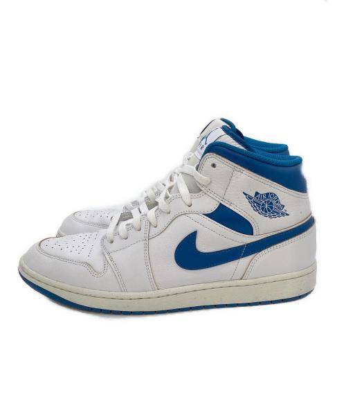 NIKE（ナイキ）NIKE (ナイキ) Air Jordan 1 Mid SE / エア ジョーダン 1 MID SE  ホワイト×ブルー サイズ:30㎝の古着・服飾アイテム