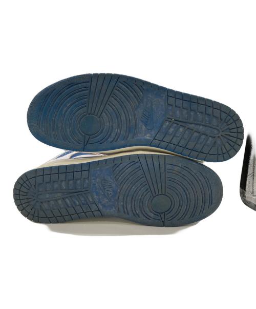 NIKE（ナイキ）NIKE (ナイキ) Air Jordan 1 Mid SE / エア ジョーダン 1 MID SE  ホワイト×ブルー サイズ:30㎝の古着・服飾アイテム