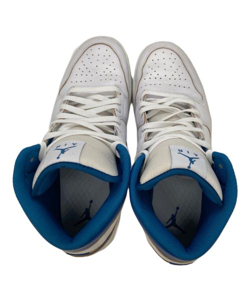 NIKE（ナイキ）NIKE (ナイキ) Air Jordan 1 Mid SE / エア ジョーダン 1 MID SE  ホワイト×ブルー サイズ:30㎝の古着・服飾アイテム