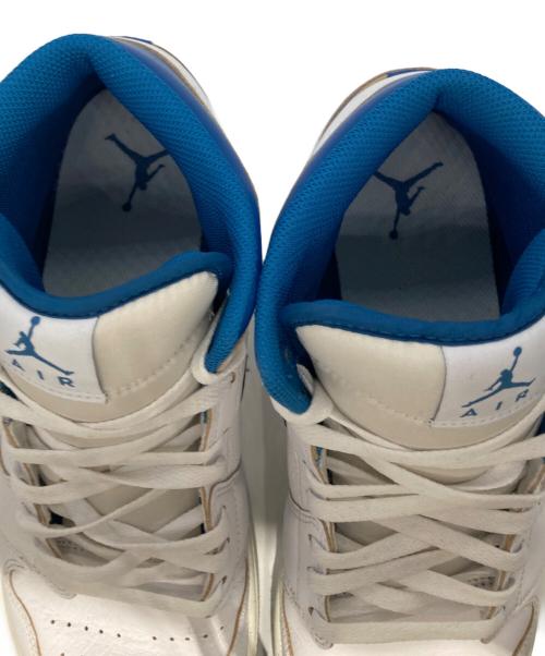 NIKE（ナイキ）NIKE (ナイキ) Air Jordan 1 Mid SE / エア ジョーダン 1 MID SE  ホワイト×ブルー サイズ:30㎝の古着・服飾アイテム
