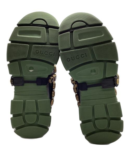 GUCCI（グッチ）GUCCI (グッチ) FLASHTREK ビジュー スニーカー ブラック サイズ:7の古着・服飾アイテム