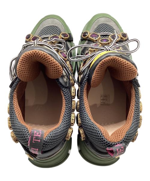 GUCCI（グッチ）GUCCI (グッチ) FLASHTREK ビジュー スニーカー ブラック サイズ:7の古着・服飾アイテム