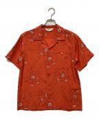 Star OF HOLLYWOODスターオブハリウッド）の古着「オープンカラーシャツ」｜オレンジ