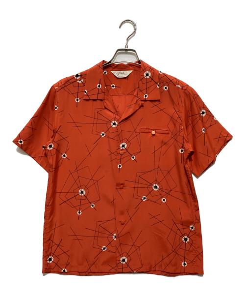 Star OF HOLLYWOOD（スターオブハリウッド）Star OF HOLLYWOOD (スターオブハリウッド) オープンカラーシャツ オレンジ サイズ:Sの古着・服飾アイテム