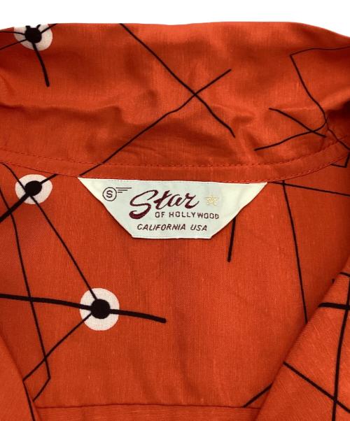 Star OF HOLLYWOOD（スターオブハリウッド）Star OF HOLLYWOOD (スターオブハリウッド) オープンカラーシャツ オレンジ サイズ:Sの古着・服飾アイテム